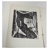 RARE 1968 Israeli Ministry Of Education Art Book w/ many Prints Inside