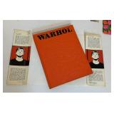 Rare Andy Warhol Book (1970) w/ Dust jacket & Small Print