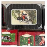 Large Lot of Hallmark Keepsake Ornaments, Including The Weiner Mobile