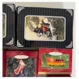 Large Lot of Hallmark Keepsake Ornaments, Including The Weiner Mobile