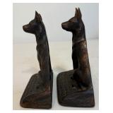 Pair of Vintage Bronze Dog Bookends
