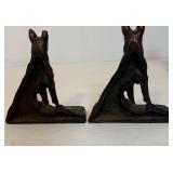 Pair of Vintage Bronze Dog Bookends