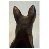 Pair of Vintage Bronze Dog Bookends