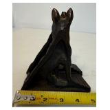 Pair of Vintage Bronze Dog Bookends