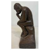 Vintage Chalkware "Thinker" Figure