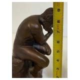 Vintage Chalkware "Thinker" Figure