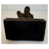 Vintage Chalkware "Thinker" Figure