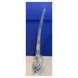 Unsigned TALL Art Glass Sailboat