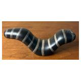 BEAUTIFUL Pair of Emilia Castillo Plata Silver & Black Pottery Salt & Pepper Shakers