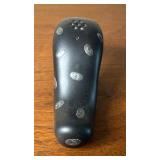 BEAUTIFUL Pair of Emilia Castillo Plata Silver & Black Pottery Salt & Pepper Shakers