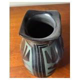 Vintage Socorro Reyes Black on Black Mata Ortiz Vase