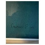 Leonor Fini "Sphinx Voile" 1970 Signed Numbered Print in Lucite Frame