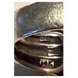 Sterling & 14k David Yurman Cross Ring - Approx 6.5