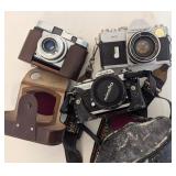 Vintage 35mm Camera Lot Incl Minolta Mamiya Tower