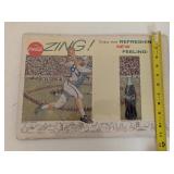Vintage 1960 Coca-Cola Football Adverting Posters