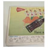 Vintage 1960 Coca-Cola Football Adverting Posters