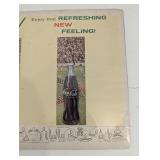 Vintage 1960 Coca-Cola Football Adverting Posters