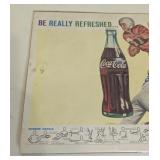Vintage 1960 Coca-Cola Football Adverting Posters