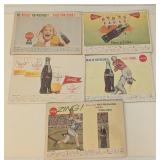 Vintage 1960 Coca-Cola Football Adverting Posters