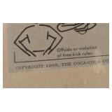 Vintage 1960 Coca-Cola Football Adverting Posters