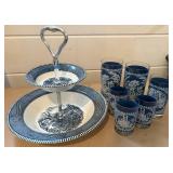 Currier and Ives Servingware Set