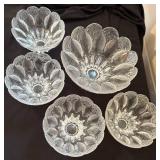 5 Piece Lausitzer Glass Bowl Set