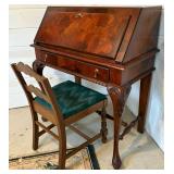 Queen Anne Style Secretary Desk & Chair