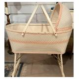 Vintage Wicker Bassinet