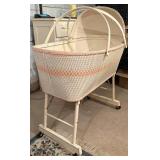 Vintage Wicker Bassinet