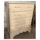 Cream Colored Wood Dresser