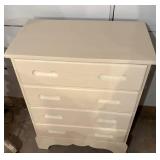 Cream Colored Wood Dresser