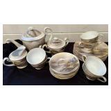 Japanese Hand-Painted Porcelain Tea Set