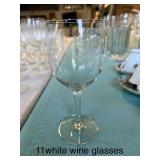 Over 100 Pieces of Fostoria Sunburst Glassware