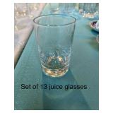 Over 100 Pieces of Fostoria Sunburst Glassware