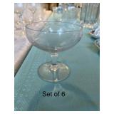 Over 100 Pieces of Fostoria Sunburst Glassware