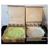 Vintage Glass Snack Sets