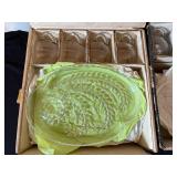 Vintage Glass Snack Sets