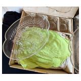 Vintage Glass Snack Sets