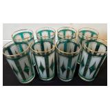 Vintage Libbey Emerald Green Glasses