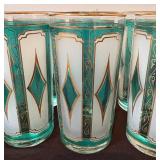 Vintage Libbey Emerald Green Glasses
