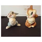 Vintage Figurines Thumper and Miss Bunny