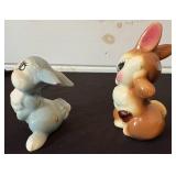 Vintage Figurines Thumper and Miss Bunny