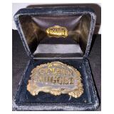 Four Collectible Metal Belt Buckles