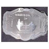 Four Collectible Metal Belt Buckles