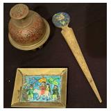 Set of 3 Vintage Brass Items