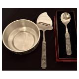 Lot of Three Konge Tinn Pewter Items from Norway