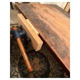 Wood Table with Vise
