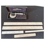 Vintage Micrometer and Machinist Measuring Items