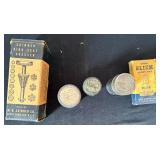 Lot of Old Containers Some with Parts