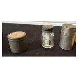 Lot of Old Containers Some with Parts